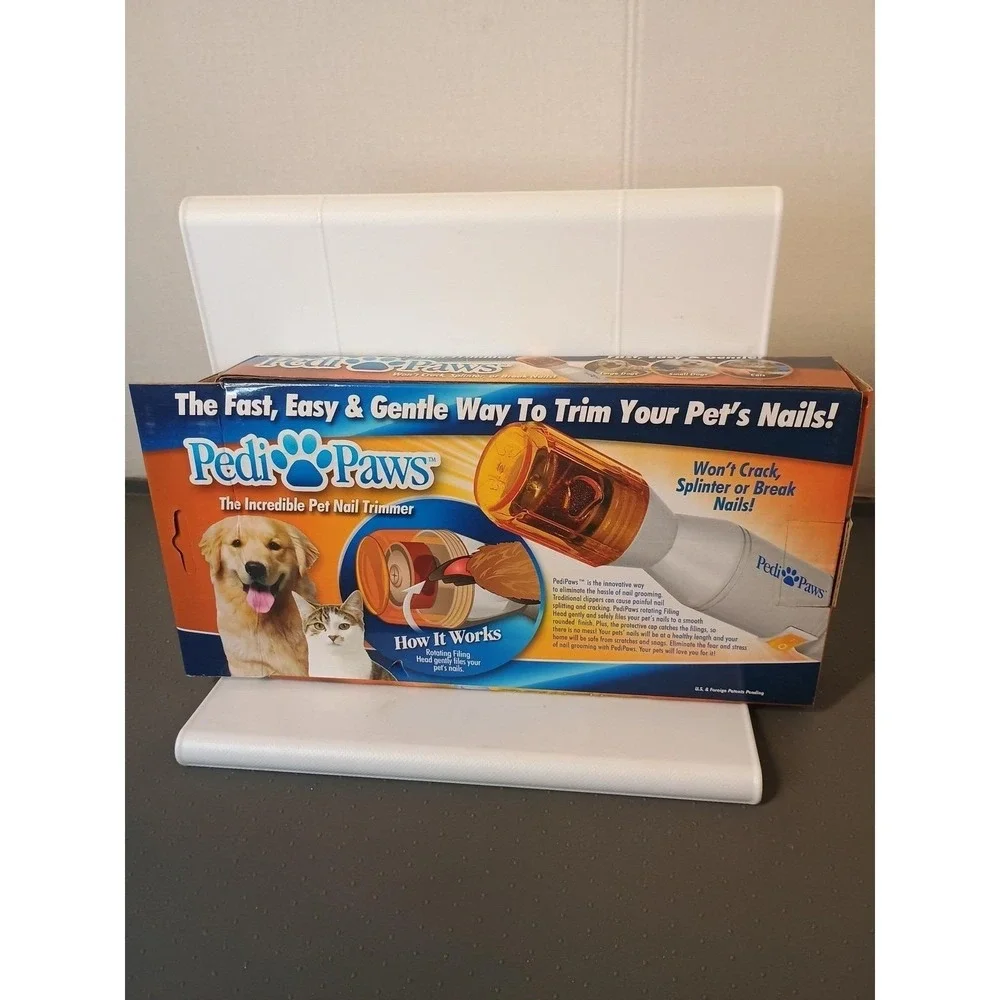 PediPaws Platinum Pet Nail Trimmer Dog Cat Black New Open Box Cordless Quiet